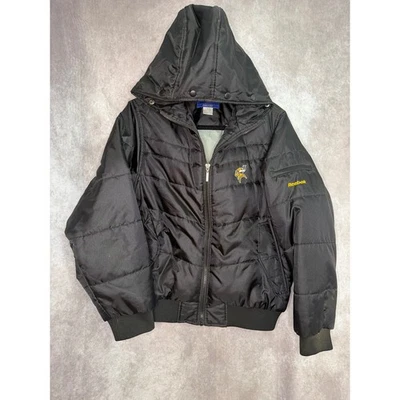 Vintage Reebok Minnesota Vikings Puffer Jacket NFL Football Full Zip Mens Large - Image 1 of 4