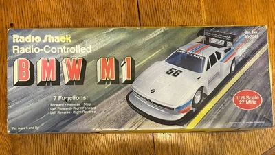 Radio Shack Tandy BMW M1 Vintage 80s Radio Controlled RC Car 1/15 Scale 27 MHZ  - Image 1 of 4