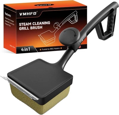 Щетка и скребок для гриля, чистка паром без щетины безопасна для всех типов гриля... - Изображение 1 из 4