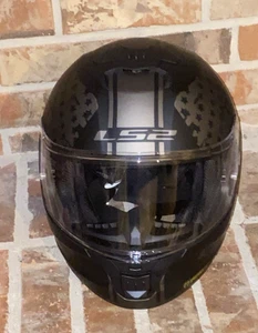 LS2 STREAM II AMERICA Full Face Motorcycle Helmet FMVSS Black - Picture 1 of 13