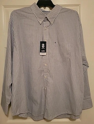 Camisa IZOD Para Hombre Abotonada Rendimiento Manga Larga Elastizada Grande Alta Nueva con Etiquetas 3Xb Foto 1 de 4