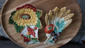 Par de reposacucharas de cerámica Fitz and Floyd - Imagen 1 de 11