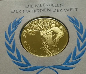 Benin Silbermedaille, UN - Medaille der Vereinten Nationen Benin gewidmet - Bild 1 von 5