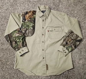 Winchester Camo Mens Medium Shooting Shirt Partial Camo Long Sleeve Right - Picture 1 of 8