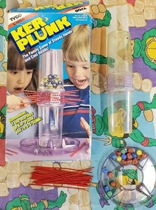 Vintage 1991 Tyco Kerplunk Family Game With Original Box Marble Sticks Ker Plunk - Picture 1 of 6
