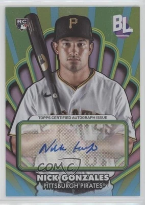 2024 Topps Big League Opening Act Auto Nick Gonzales #OAA-NG Rookie Auto RC - Image 1 of 2