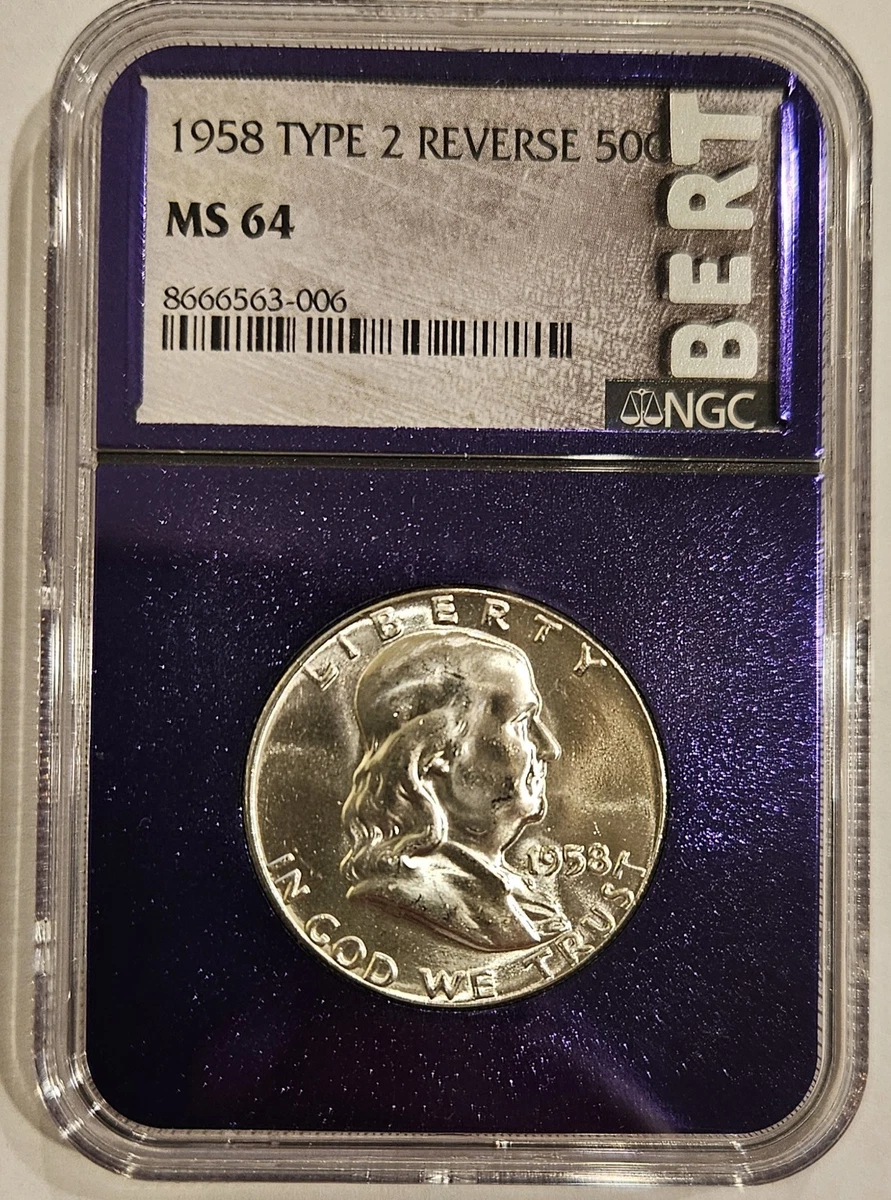 1958 MS 64 Graded Franklin Half Dollars for sale | eBay