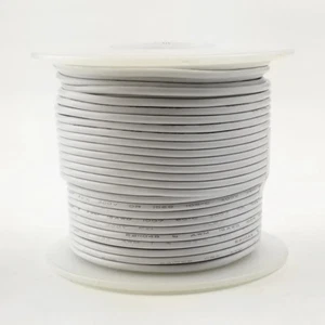 HS22-09-100 100FT 22AWG WHITE SOLID Electronic Electrical 300V Wire UL1007 80C - Picture 1 of 1