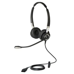 Jabra Biz 2400 II Duo Headphones Phone Fixed Quick Disconnect + Ad Refurbished - Picture 1 of 5