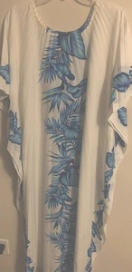 Vtg Resort Line Hawaii Accordion Pleat Caftan MuuMuu Lounge Resort Dress Gown~OS - Picture 1 of 7