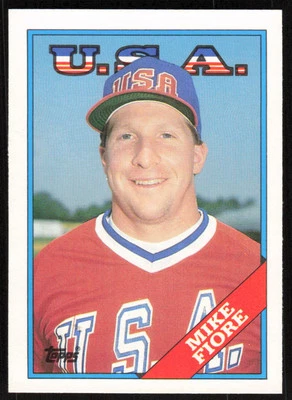 1988 Topps Traded #38T Mike Fiore   - FREE SHIPPING - Image 1 of 2