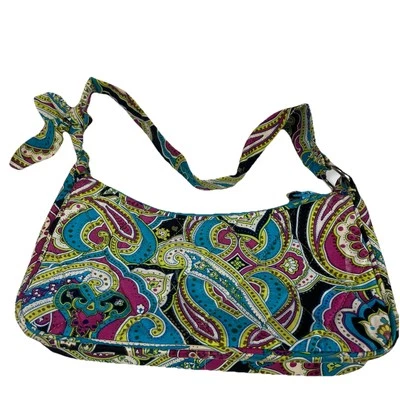 Bolso de Seda Vera Bradley Daphne Pequeño Bella Paisley Colorido De Colección 2005 Muy Bueno Foto 1 de 4