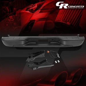 PARAGOLPES TRASERO ACERO CARBONO NEGRO PARA SILVERADO SIERRA 1500 2500 1999-2007 - Imagen 1 de 8