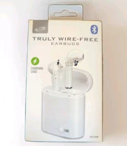 ILIVE TRULY WIRE-FREE EARBUDS ~ BLUETOOTH 5.1 ~ CHARGING CASE ~ WHITE BRAND NEW  - Picture 1 of 6
