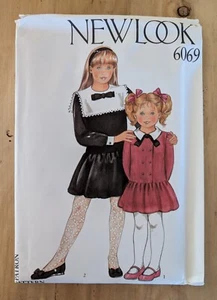 New Look 6069 Little Girls Fancy Dress Pattern Size 3-10 Uncut - Picture 1 of 2