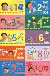 DORA POSTER Educational Counting Numbers RARE NEW 24X36 - Picture 1 of 1