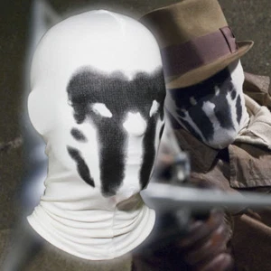 Máscara Rorschach Impresión Mancha de Tinta Vigilante Pasamontañas Disfraz Disfraz Capucha Máscara Blanco - Imagen 1 de 6
