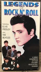 LEGENDS OF ROCK N’ ROLL (VHS) Featuring ELVIS PRESLEY and THE BEATLES - Picture 1 of 4