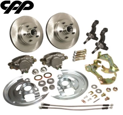 Chevrolet II 1968-74 NOVA STOCK HUSILLO DISCO FRENO CONVERSIÓN MANGUERAS INOXIDABLES Foto 1 de 4