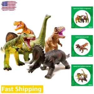 5-Piece Jumbo Dinosaur Set - Realistic Educational Toys for Kids and Toddlers - Picture 1 of 8