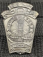 Vintage 1952 Mark Benevolent Fund Steward Lapel Pin Badge Masonic Memorabilia