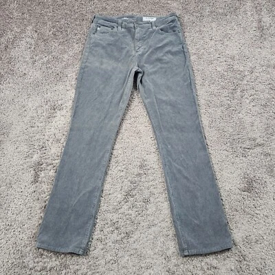 Adriano Goldschmied pants Womens 31 Gray Corduroy High Rise Stretch AG 28x29 - Image 1 of 4