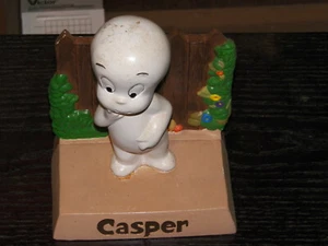 1975 Casper the Friendly Ghost Ceramic Figure Pencil Toothbrush?Holder Classic - Picture 1 of 2
