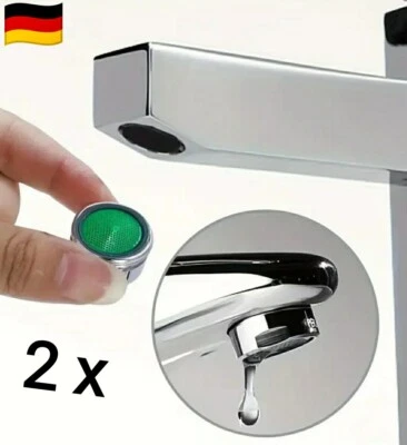 2x Strahlregler M24 Wasserhahn Wassersparer  Perlator Anti Kalk Sieb Aufsatz ✔️ - Bild 1 von 4