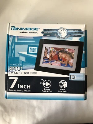 Panimage by Pandigital 7 inch Digital Photo Frame 8000 Images - Image 1 of 2