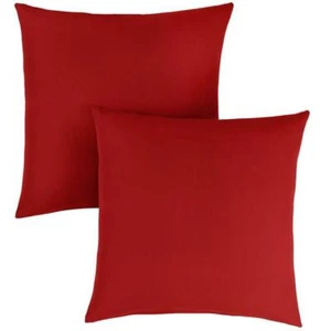 Almohadas rojas para interiores/exterior Jockey, juego de 2, parasol con borde de cuchillo - Imagen 1 de 4