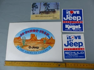 Lot de 4 autocollants Sticker 50 JAHRE JEEP  Aufkleber VINTAGE C3 - Bild 1 von 1