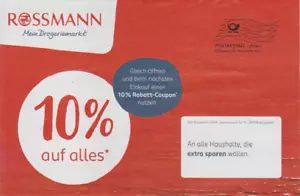 6 Gutscheine Rossmann/Müller 10% Rabatt auf Alles* Gültig bis Ende März 2025 - Bild 1 von 1