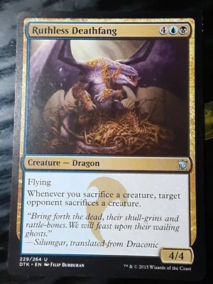 Ruthless Deathfang , Dragons of Tarkir , Near Mint , MTG, FREE SHIPPING - Image 1 of 2