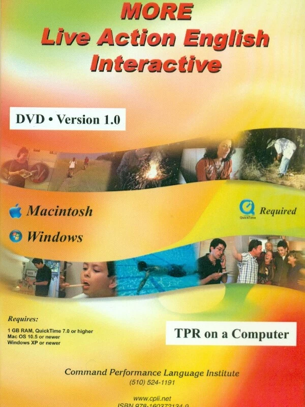 More Live Action English Interactive TPR on a Computer DVD Romijn, Seely ESL - Image 1 of 1