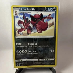 Krookodile 109/185 Swsh04: Vivid Voltage Reverse Holo - Picture 1 of 4