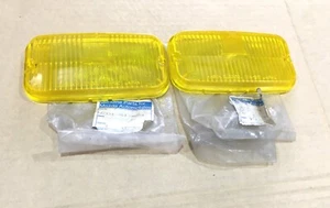 MAZDA T-SERIES T3500 T4000 T4600 WG FRONT FOG LIGHT LENS YELLOW PAIR NEW GENUINE - Picture 1 of 7