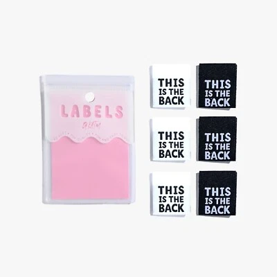 KATM - "ESTA ES LA PARTE POSTERIOR" COSER EN ETIQUETAS - PAQUETE DE 6 Foto 1 de 3