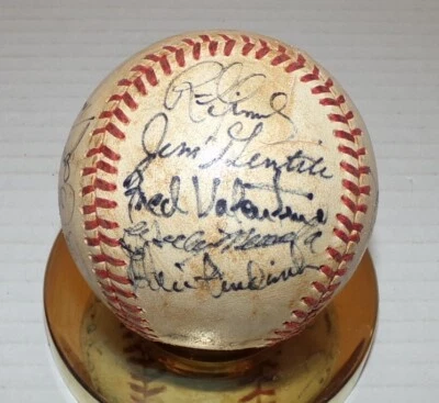 1971-75 Baltimore Orioles Spring Training Signed Baseball 14 Autographs - Image 1 of 4