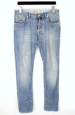 Jacob Cohen J688 Flag Hommes Jeans W33 Slim Fit Délavé Bouton Mouche Bleu UK