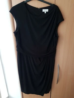 Linea Black Stretchy Evening Dress Size 18 - Image 1 of 4