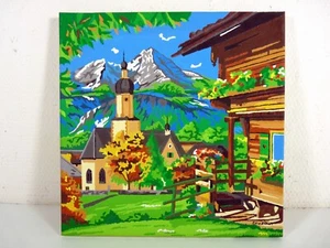 Gouache art naïf brésilien XX° VUE d'un VILLAGE signée Carlito Menezes de Sousa - Imagen 1 de 12