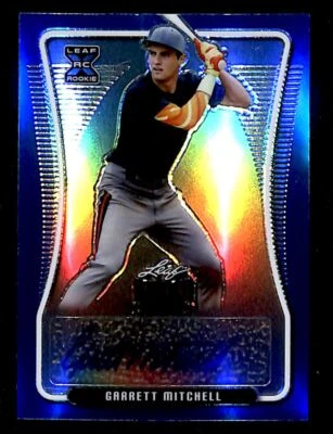 2020 Leaf Metal Draft Blue Garrett Mitchell Auto /35 Milwaukee Brewers #BA-GM1 - Image 1 of 2