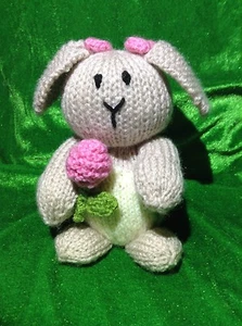KNITTING PATTERN - Springtime bunny chocolate orange cover or 15 cms rabbit toy - Picture 1 of 1