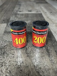 2 Seattle Filmworks Color Rolls Camera Film 200 & 400 35mm 20 Exposures Expired - Picture 1 of 4