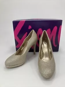Fioni Women's Jubilee Platform Pump Size 7 CHAMPAGNE - Picture 1 of 9