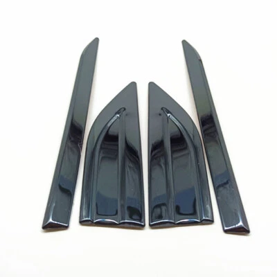 Side Vent Air Wing Trim Cover Polished Stainless Steel Fenders Car Accessories - Image 1 of 4
