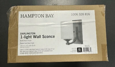 Hampton Bay Darlington Wall Sconce 1006328816  - Image 1 of 4