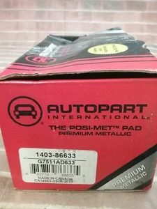 Disc Brake Pad Set-Posi-Met Disc Brake Pad Front AUTOPART INTL 1403-86633 - Picture 1 of 1