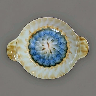 Porthmadog Cymru Whales Studio Pottery Glazed Signed Small Handled Dish - Image 1 of 4