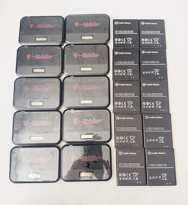 (Lot of 10) UNTESTED T-Mobile Franklin T9 Wireless WiFi 4G LTE Mobile Hotspot - Image 1 of 4